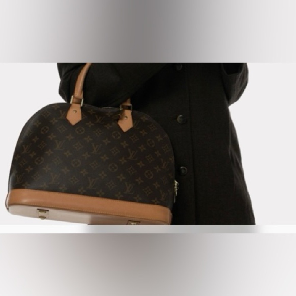 Louis Vuitton Vernis Alma MM Burgundy - Picture 12 of 14